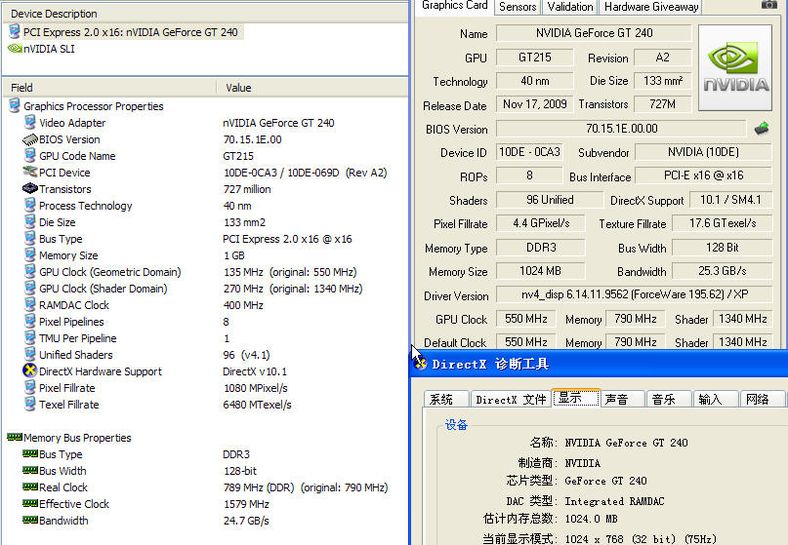 pcidv.com/nvidia gt240 ddr3 specification