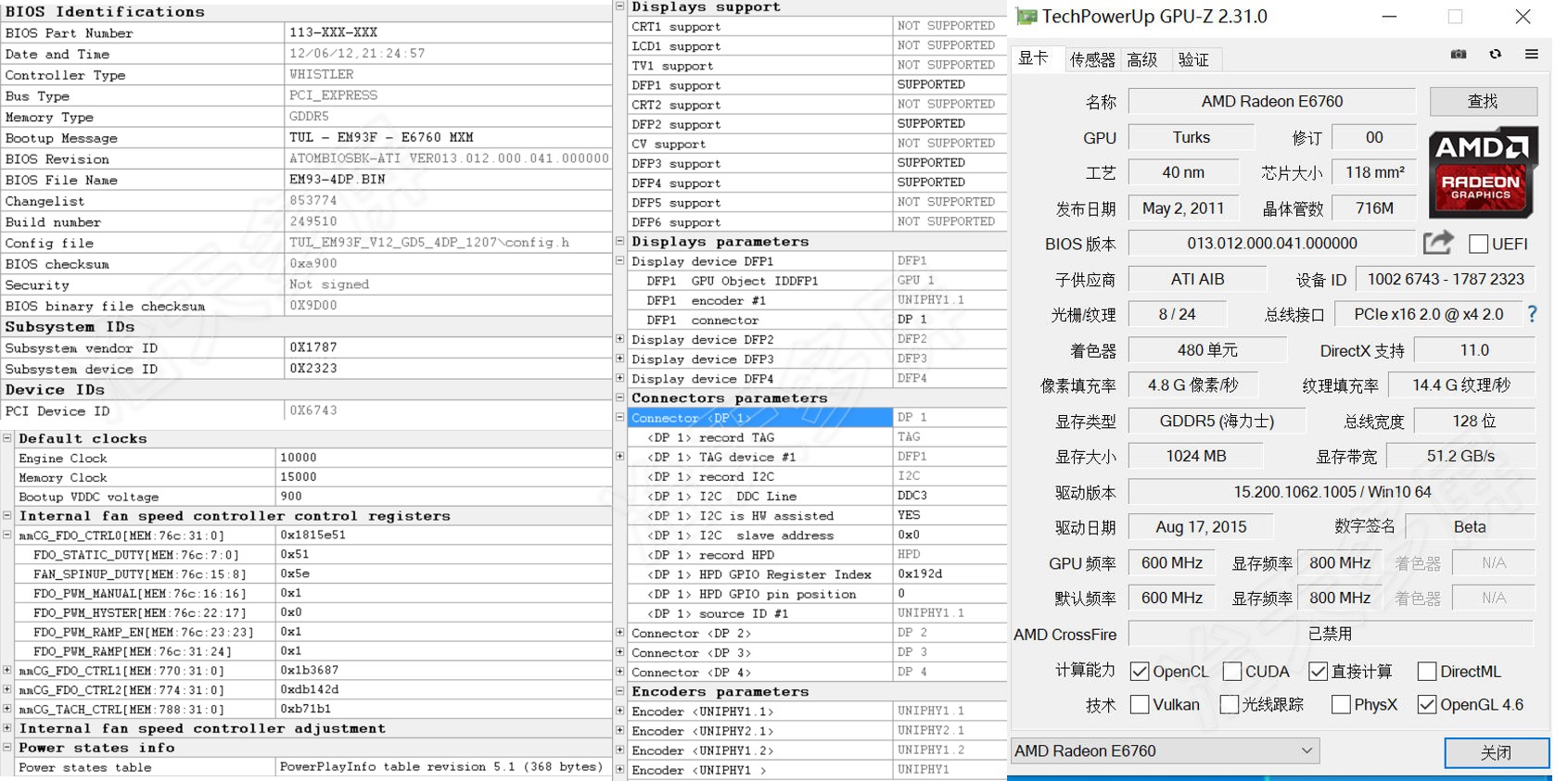 GPUZ MXM E6760 VBIOS 1GB 4DP